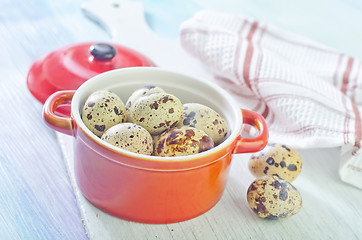 Image showing quail eggs