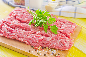 Image showing minced meat with spice