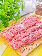 Image showing minced meat with spice