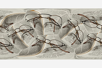 Image showing Bible and glasses