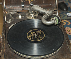 Image showing Retro record player