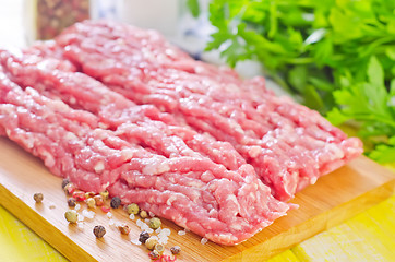 Image showing minced meat with spice