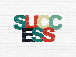 Image showing Finance concept: Success on wall background