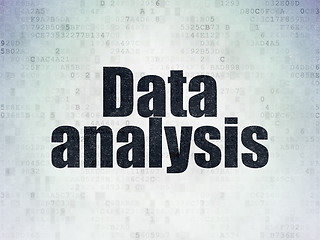 Image showing Data concept: Data Analysis on Digital Paper background