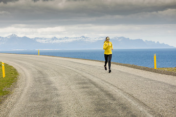 Image showing Winter running