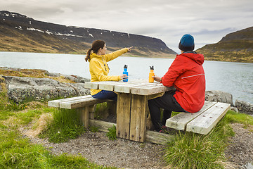 Image showing Couple having a nice day in nature