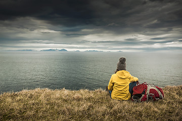 Image showing Backpacker Tourist