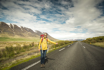 Image showing Backpacker Tourist