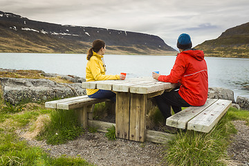 Image showing Couple having a nice day in nature