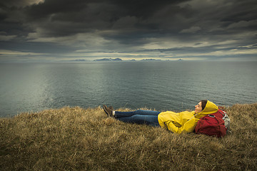 Image showing Backpacker Tourist