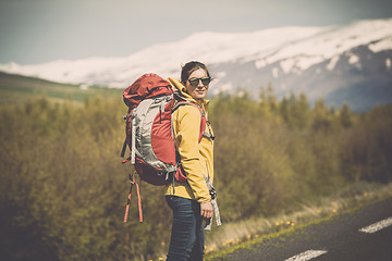 Image showing Backpacker Tourist