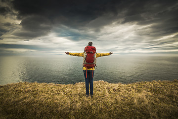 Image showing Backpacker Tourist