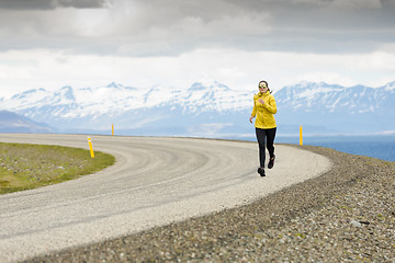 Image showing Winter running