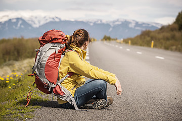 Image showing Backpacker Tourist