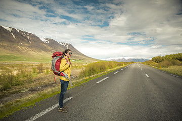 Image showing Backpacker Tourist