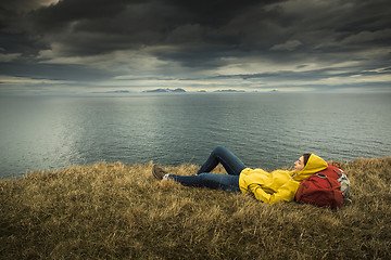 Image showing Backpacker Tourist