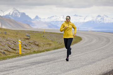 Image showing Winter running