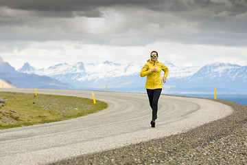 Image showing Winter running