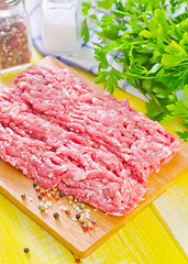 Image showing minced meat with spice