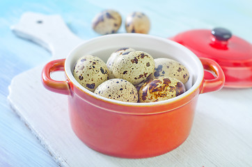 Image showing quail eggs