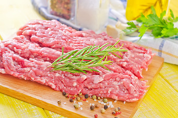 Image showing minced meat with spice