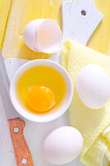 Image showing raw eggs