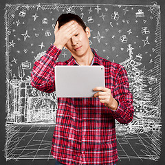 Image showing Man Looking For Christmas Gifts