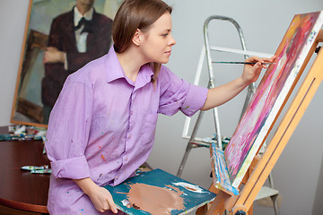 Image showing Creative artist for drawing in the studio