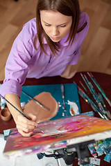 Image showing Creative artist for drawing in the studio