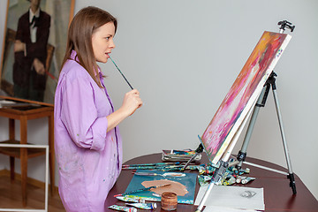 Image showing Creative artist for drawing in the studio