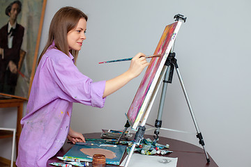 Image showing Creative artist for drawing in the studio