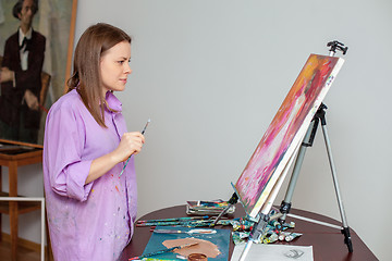 Image showing Creative artist for drawing in the studio