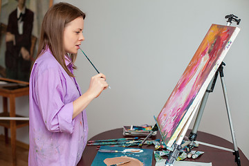 Image showing Creative artist for drawing in the studio