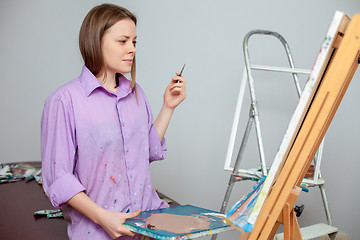 Image showing Creative artist for drawing in the studio