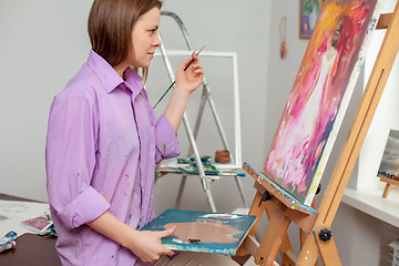 Image showing Creative artist for drawing in the studio