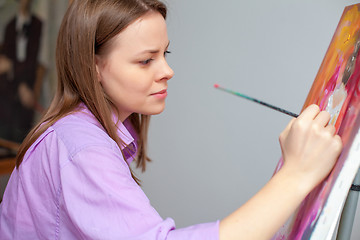 Image showing Creative artist for drawing in the studio