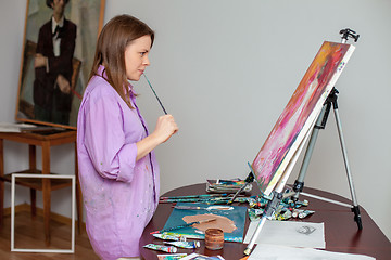 Image showing Creative artist for drawing in the studio