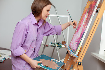 Image showing Creative artist for drawing in the studio