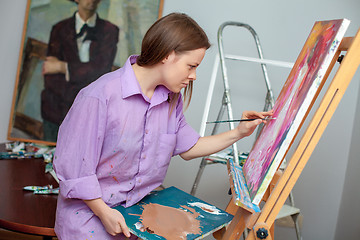 Image showing Creative artist for drawing in the studio