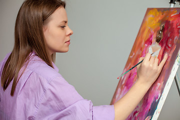 Image showing Creative artist for drawing in the studio