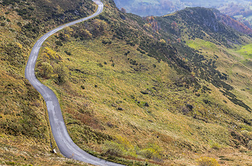 Image showing Scenic Road in Mountains