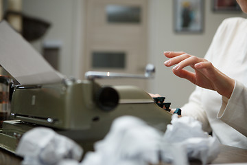 Image showing typewriter with crumpled paper