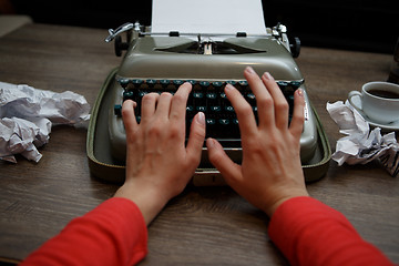 Image showing typewriter, ready for jounalist action