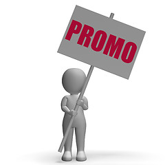 Image showing Promo Protest Banner Shows One-Time Promotions And Discounts