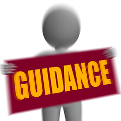 Image showing Guidance Sign Character Displays Support And Assistance