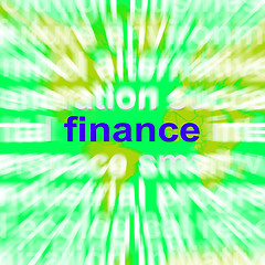 Image showing Finance Word Cloud Means Money Investment