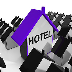 Image showing Hotel House Shows Place To Stay And Units