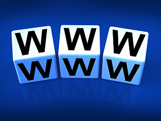 Image showing WWW Blocks Refer to the World Wide Web