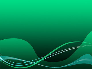 Image showing Green Curvy Background Means Digital Art Wallpaper