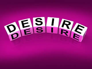 Image showing Desire Blocks Show Desires Ambitions and Motivation